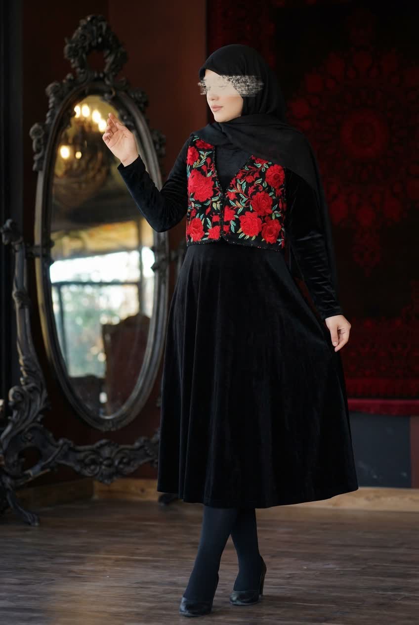 پیراهن مخمل جانا